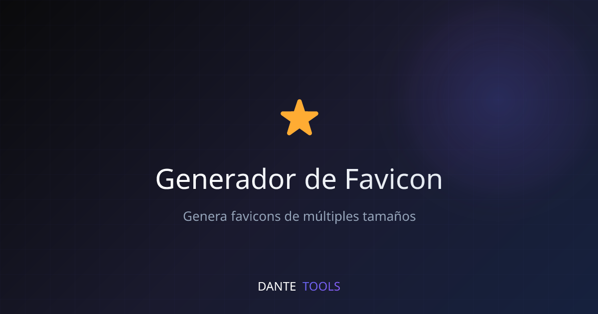 Generador de Favicon - Dante Tools